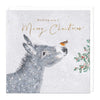 X3124 - Snow Donkey Robin Christmas Card