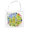 Padstow Map Tote Bag